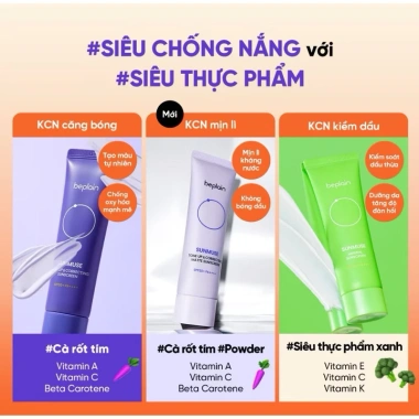 Beplain Sunmuse 50ml - Kem Chống Nắng Nâng Tone, Hiệu Chỉnh Da, Giá 309.000 VND 3