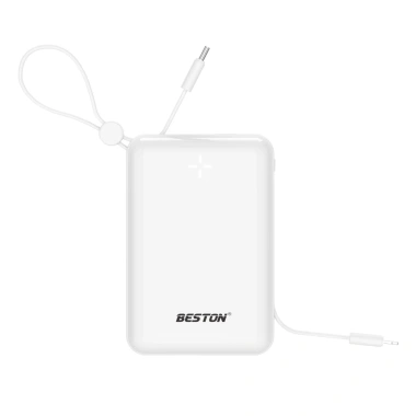 Beston Sạc Dự Phòng 20.000mAh - Sạc Nhanh, Cáp Type‑C và Lightning, Dung Lượng Lớn