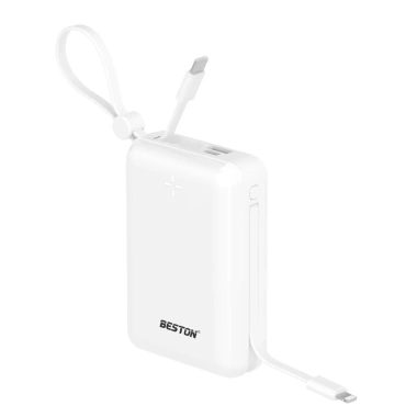 Beston Sạc Dự Phòng 20.000mAh - Sạc Nhanh, Cáp Type‑C và Lightning, Dung Lượng Lớn
