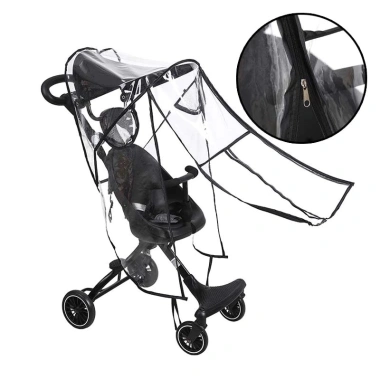BESUPER Xe đẩy phụ kiện che mưa áo mưa chống nước vỏ mưa trong suốt 149.688 VND 8