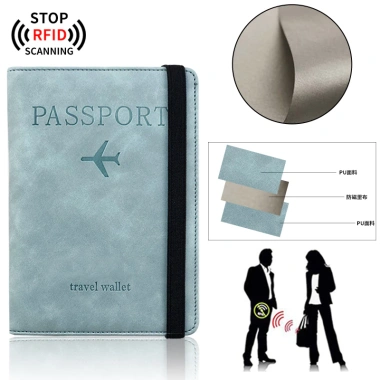 Bìa Hộ Chiếu Da Bảo Vệ RFID - Đa Năng cho Thẻ Tín Dụng & Sim Du Lịch, Giá 50.760₫