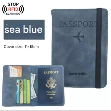 Bìa Hộ Chiếu Da Bảo Vệ RFID - Đa Năng cho Thẻ Tín Dụng & Sim Du Lịch, Giá 50.760₫