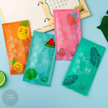 Bịch 10 Gói Dán Gel Lạnh 12x5cm - Làm Mát Cơ Thể, Chống Say Nắng, Hạ Nhiệt Nhanh 2