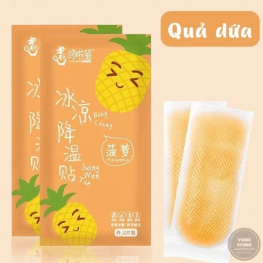 Bịch 10 Gói Dán Gel Lạnh 12x5cm - Làm Mát Cơ Thể, Chống Say Nắng, Hạ Nhiệt Nhanh 10