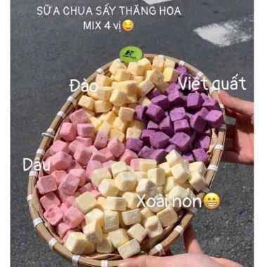 Bịch 1Kg Viên Sữa Chua Trái Cây Sấy Giòn Thăng Hoa Mix Vị - Giá ưu đãi 335.000₫
