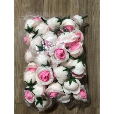 Bịch 50 bông hoa giả hồng tường vi 3cm - Trang trí lụa, giá chỉ 28.000₫ 10