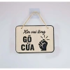 Biển bảng gỗ decor Xin Vui Lòng Gõ Cửa - Trang Trí Nội Thất Giá Rẻ 15.555đ