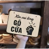 Biển bảng gỗ decor Xin Vui Lòng Gõ Cửa - Trang Trí Nội Thất Giá Rẻ 15.555đ 2