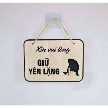 Biển bảng gỗ decor Xin Vui Lòng Gõ Cửa - Trang Trí Nội Thất Giá Rẻ 15.555đ