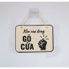 Biển bảng gỗ decor Xin Vui Lòng Gõ Cửa - Trang Trí Nội Thất Giá Rẻ 15.555đ 9