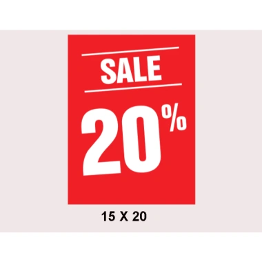 Biển Giảm Giá Sale Off 20-30-50-80% - In Decal Theo Yêu Cầu BEDU, Giá 15.000đ 7