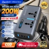 Biến Tần 200W DC 12V to AC 220V cho Xe Ô Tô, Cắm Ổ Cắm, USB 1.2A, Giá Ưu Đãi 580k