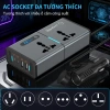 Biến Tần 200W DC 12V to AC 220V cho Xe Ô Tô, Cắm Ổ Cắm, USB 1.2A, Giá Ưu Đãi 580k 2