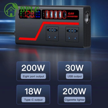 Biến tần ô tô 2.000W DC 12V/24V sang AC 220V + 4 cổng USB - Giá chỉ 151k 4 Biến tần ô tô 2.000W DC 12V/24V sang AC 220V + 4 cổng USB - Giá chỉ 151k 4