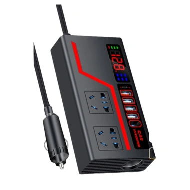 Biến tần ô tô 2.000W DC 12V/24V sang AC 220V + 4 cổng USB - Giá chỉ 151k