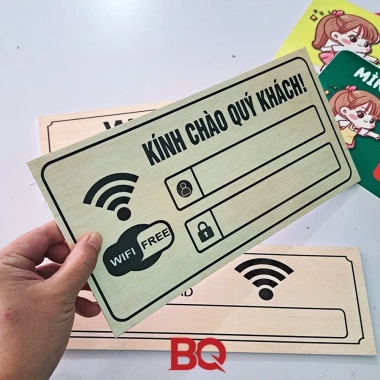 Biển Wifi Free BQ - Pass Wifi trang trí quán cafe, nhà hàng, giá 15.000 VND 4 Biển Wifi Free BQ - Pass Wifi trang trí quán cafe, nhà hàng, giá 15.000 VND 4