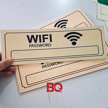 Biển Wifi Free BQ - Pass Wifi trang trí quán cafe, nhà hàng, giá 15.000 VND