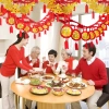 Biểu Ngữ Tết Nguyên Đán Fu Phước Lành Dây Đèn Lồng Vòng Hoa Bunting Giá 24.302₫ 4