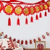 Biểu Ngữ Tết Nguyên Đán Fu Phước Lành Dây Đèn Lồng Vòng Hoa Bunting Giá 24.302₫ 8