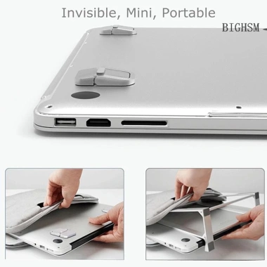 BIGHSM Giá Đỡ Laptop Di Động Gập Lại Nvisible Riser cho Notebook – Đứng Làm Mát, Giá 30.600₫