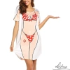 Bikini 3D Cổ Tròn Tay Ngắn Nữ Mùa Hè Fit Một Mảnh S/M/L/XL/XXL Thư Giãn 10