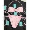 Bikini áo tắm hai mảnh ngang, quần kèm phụ kiện hoa chấm nổi - Giá 45.820₫ 7