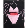 Bikini Đồ Bơi Áo Tắm 2 Mảnh Hồng Phấn Quần Rút Dây Lọt Khe - Giá Chỉ 49.000₫ 9