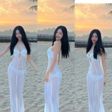 Bikini váy lưới đuôi cá khoen tròn hàng loại 1, co giãn thoải mái, giá 89.000đ
