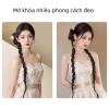 Bím tóc nối 70cm Trung Hoa hiện đại, phù hợp bím xoăn, đuôi ngựa giả, 38.700 VND 5