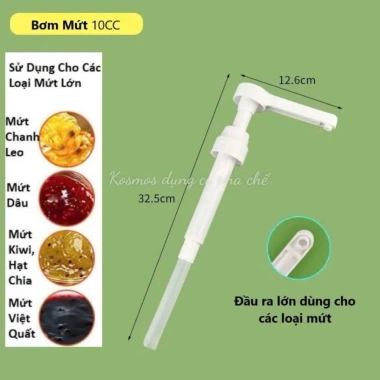Bình bơm nhựa có vòi định lượng 10ml - Đựng dung dịch lỏng, siro, đường, giá chỉ 30.000₫ 8