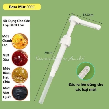 Bình bơm nhựa có vòi định lượng 10ml - Đựng dung dịch lỏng, siro, đường, giá chỉ 30.000₫ 9
