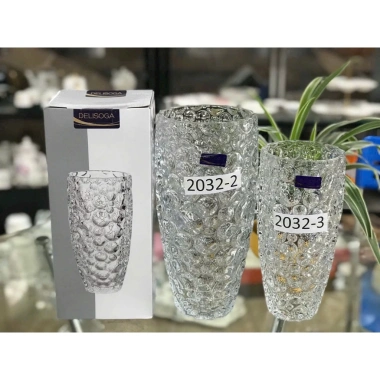 Bình bông thủy tinh CHẤM BI MỚI 2.032-2 & 2.032-3 30cm-25cm DELISOGA giá 135k
