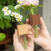 Bình cắm hoa gỗ nguyên khối cao cấp – Trang trí tinh tế, nam châm tủ lạnh, giá 14,050₫ 7