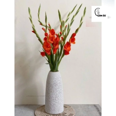 Bình cắm hoa men Atlantic trắng - Đẹp sang Bát Tràng, Hàng Loại 1 cao cấp, giá 59.000₫ 2