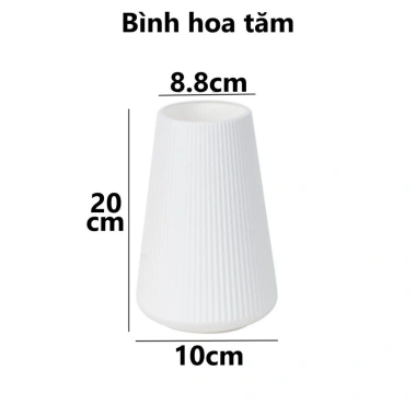 Bình cắm hoa nhựa VIỆT NHẬT giả gốm cứng - Trang trí bàn thờ, phòng khách, chỉ 19.900đ