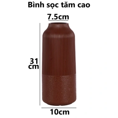 Bình cắm hoa nhựa VIỆT NHẬT giả gốm cứng - Trang trí bàn thờ, phòng khách, chỉ 19.900đ
