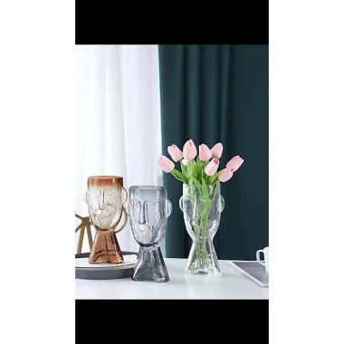 Bình cắm hoa thủy tinh hình mặt người Việt – Giá ưu đãi 162.750 VND