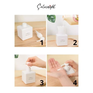 Bình chiết 100ml SATURNIGHT - Đựng dầu gội, dầu xả, sữa tắm, nước rửa tay, tiện dùng mang đi, giảm giá 18.000₫