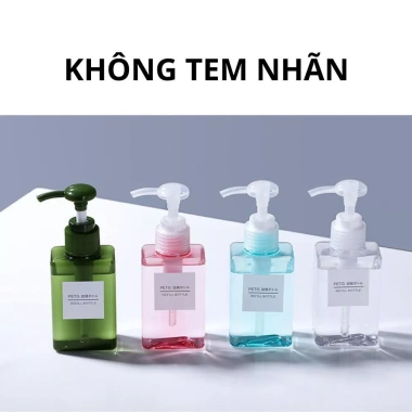 Bình chiết 100ml SATURNIGHT - Đựng dầu gội, dầu xả, sữa tắm, nước rửa tay, tiện dùng mang đi, giảm giá 18.000₫