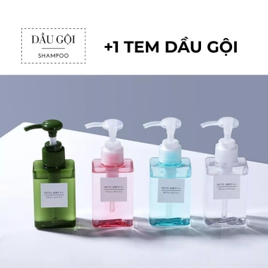Bình chiết 100ml SATURNIGHT - Đựng dầu gội, dầu xả, sữa tắm, nước rửa tay, tiện dùng mang đi, giảm giá 18.000₫