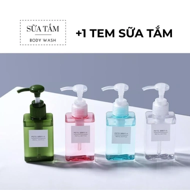 Bình chiết 100ml SATURNIGHT - Đựng dầu gội, dầu xả, sữa tắm, nước rửa tay, tiện dùng mang đi, giảm giá 18.000₫