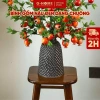Bình chuông gốm Ghome phủ men nâu đen bóng, cao cấp, dùng làm bình cắm hoa tết trang trí, giá chỉ 707.800 VND 2
