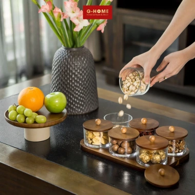 Bình chuông gốm Ghome phủ men nâu đen bóng, cao cấp, dùng làm bình cắm hoa tết trang trí, giá chỉ 707.800 VND 6