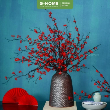 Bình chuông gốm Ghome phủ men nâu đen bóng, cao cấp, dùng làm bình cắm hoa tết trang trí, giá chỉ 707.800 VND 7