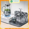 Bình Cốc Thủy Tinh Cao Cấp Kèm Khay và Giá Úp Cốc - Bộ 2 Cốc Giá Ưu Đãi 130k