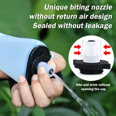 Bình Đạp Xe KUNHEV 350ml - Bình Nước Miệng Rộng Silicon Mềm, Gập Lại, Cầm Tay Đi Xe Đạp, Giá 159.500 VND