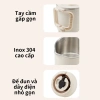 Bình điện đun nước siêu tốc mini 800ml gấp gọn, giữ nhiệt, tiện du lịch 9