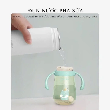Bình đun nước mini 400ml Siêu Tốc, Tự Ngắt Khi Sôi – Đa Năng, Phù Hợp Du Lịch & Bệnh Viện