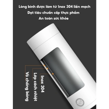 Bình đun nước mini 400ml Siêu Tốc, Tự Ngắt Khi Sôi – Đa Năng, Phù Hợp Du Lịch & Bệnh Viện