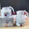 Bình đun nước siêu tốc 600ml gấp gọn silicon dày, đĩa lót thép 304 giữ nhiệt, chỉ 155k 7